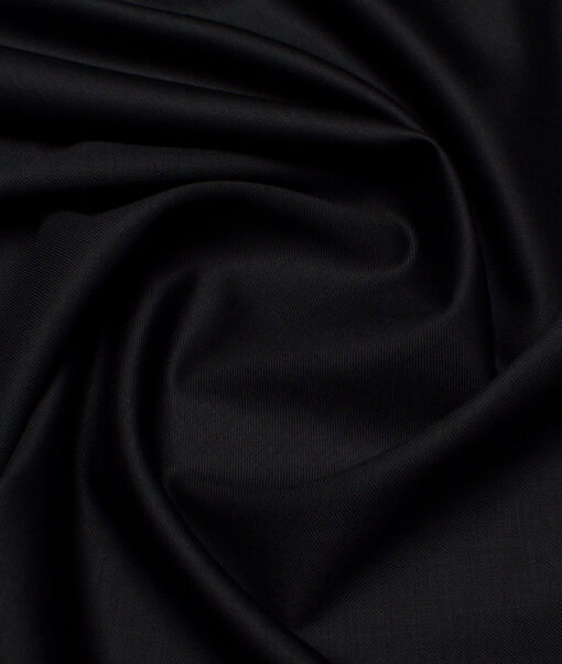 Panero Italy Super 120's Solids 30% Wool Suiting Fabric (Black)