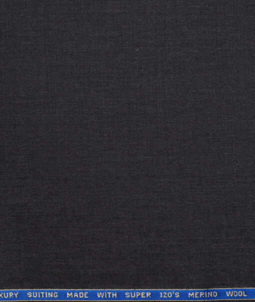 Panero Italy Super 120's Solids 30% Wool Suiting Fabric (Dark Worsted Grey)