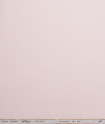 Tessitura Monti 2 Ply 140's Supima Cotton Solids Shirting Fabric (Pink)