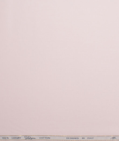 Tessitura Monti 2 Ply 140's Supima Cotton Solids Shirting Fabric (Pink)