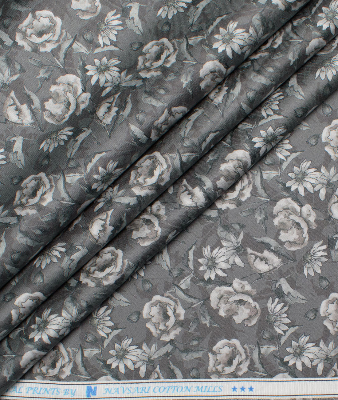 Navsari Cotton Printed Shirt or Kurta Fabric (Greenish Grey) Navsari Cotton Printed Shirt or Kurta Fabric (Greenish Grey)