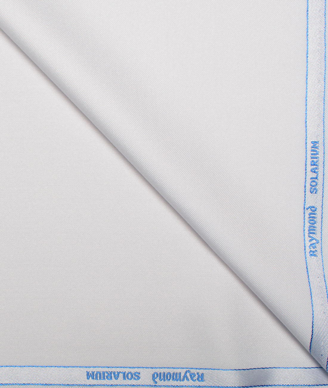 Raymond Polyester Viscose Solids Suiting Fabric (White) - Image 1