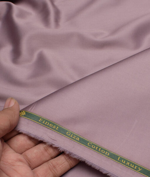 Reid & Taylor  Giza Cotton Solids Shirt or Kurta Pajama Fabric (Onion Purple)