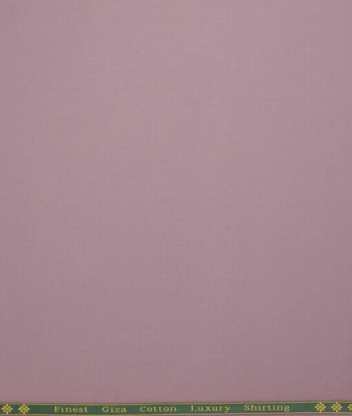 Reid & Taylor  Giza Cotton Solids Shirt or Kurta Pajama Fabric (Onion Purple)