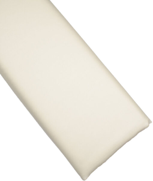 Italian Channel Terry Rayon Solids  Suiting Fabric (Cream)