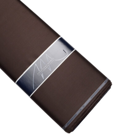 Tessitura Monti 2 Ply 70's Giza Cotton Solids Shirting Fabric (Dark Coffee Brown)