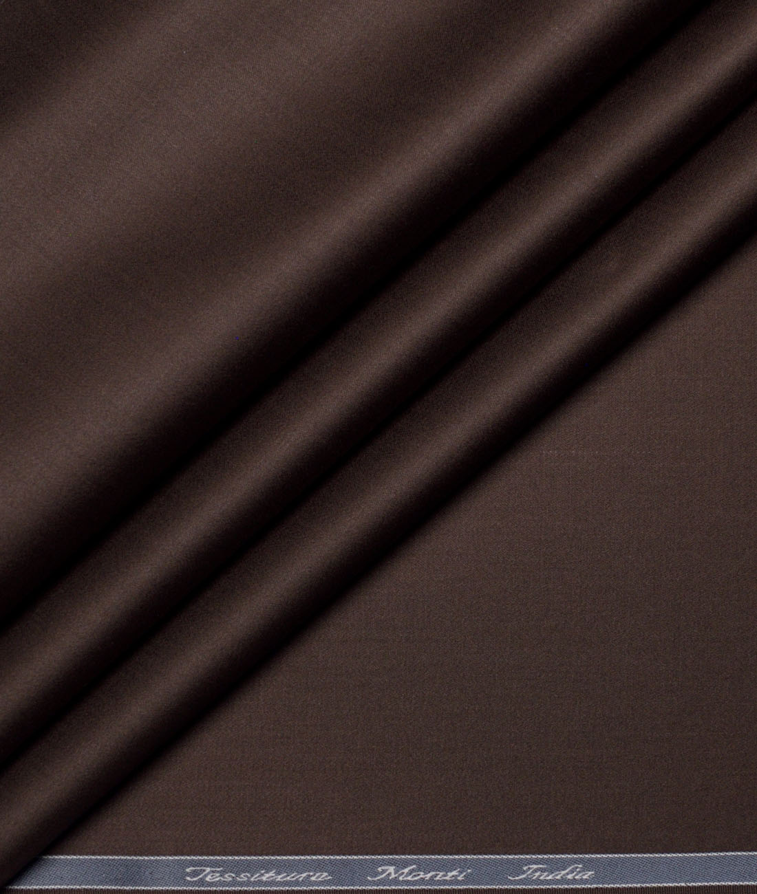 Tessitura Monti 2 Ply 70's Giza Cotton Solids Shirting Fabric (Dark Coffee Brown) Tessitura Monti 2 Ply 70's Giza Cotton Solids Shirting Fabric (Dark Coffee Brown)