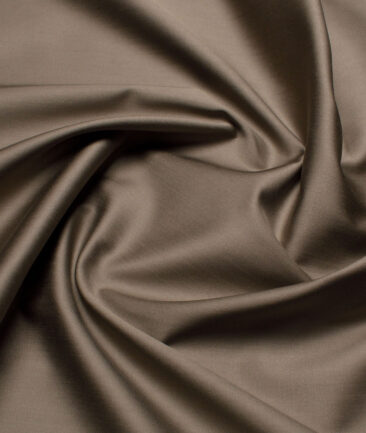 Tessitura Monti 2 Ply 70's Giza Cotton Solids Shirting Fabric (Shadow Brown)