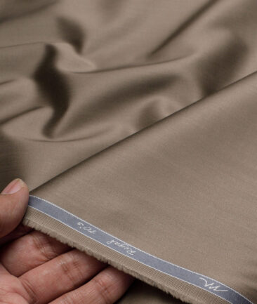 Tessitura Monti 2 Ply 70's Giza Cotton Solids Shirting Fabric (Shadow Brown)