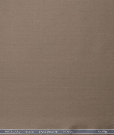 Tessitura Monti 2 Ply 70's Giza Cotton Solids Shirting Fabric (Shadow Brown)