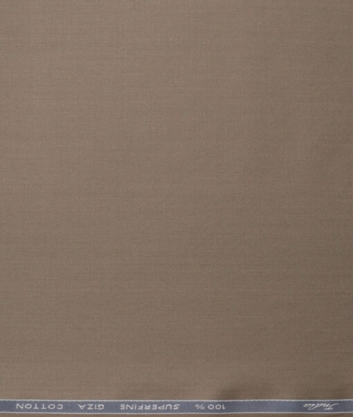 Tessitura Monti 2 Ply 70's Giza Cotton Solids Shirting Fabric (Shadow Brown)