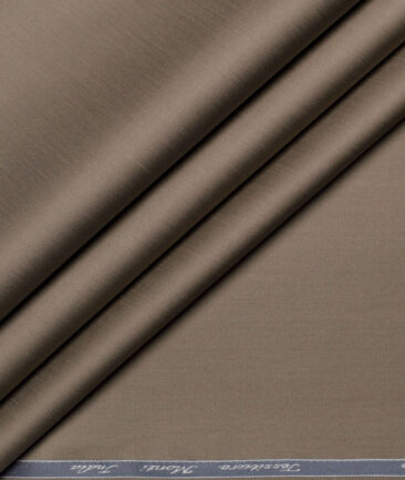 Tessitura Monti 2 Ply 70's Giza Cotton Solids Shirting Fabric (Shadow Brown)