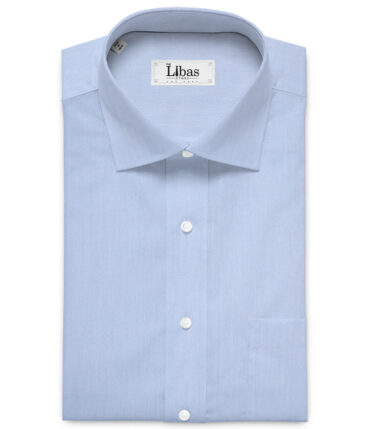 Soktas  Giza Cotton Solids Shirting Fabric (Sky Blue)