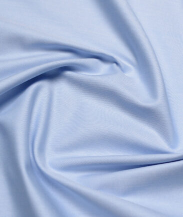 Soktas  Giza Cotton Solids Shirting Fabric (Sky Blue)