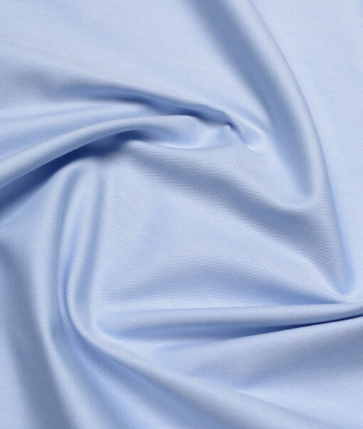 Soktas  Giza Cotton Solids Shirting Fabric (Sky Blue)