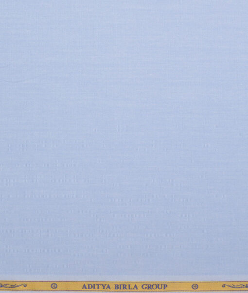 Soktas  Giza Cotton Solids Shirting Fabric (Sky Blue)