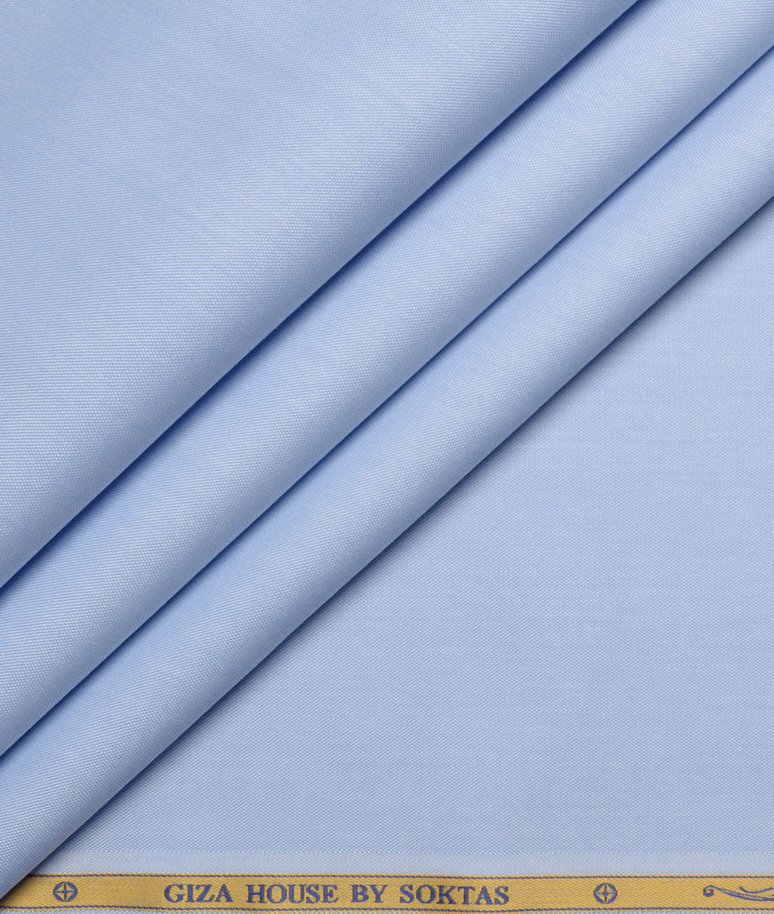 Soktas Giza Cotton Solids Shirting Fabric (Sky Blue) Soktas Giza Cotton Solids Shirting Fabric (Sky Blue)