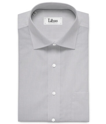 Soktas  Giza Cotton Solids Shirting Fabric (Silver Grey)
