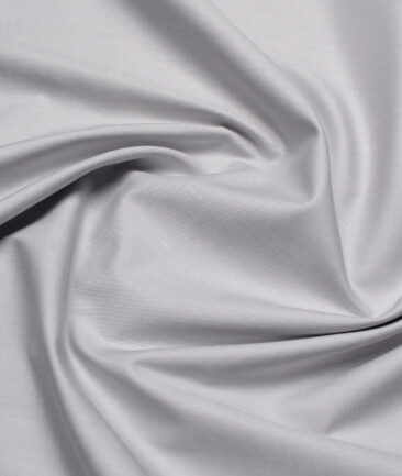 Soktas  Giza Cotton Solids Shirting Fabric (Silver Grey)