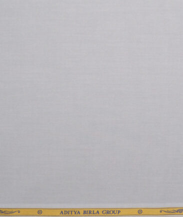 Soktas  Giza Cotton Solids Shirting Fabric (Silver Grey)