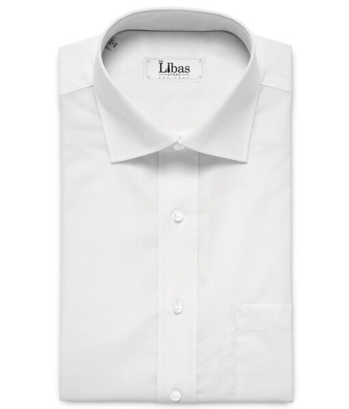 Soktas  Giza Cotton Solids Shirting Fabric (White)