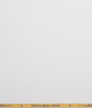 Soktas  Giza Cotton Solids Shirting Fabric (White)