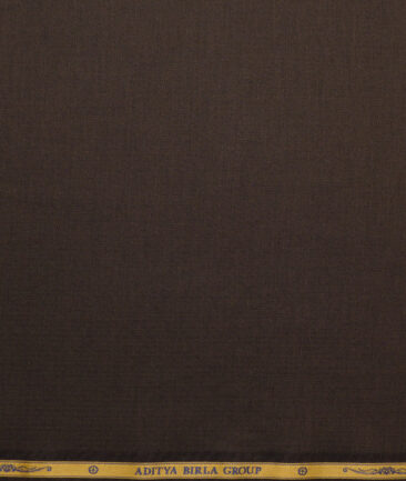Soktas  Giza Cotton Striped Shirting Fabric (Dark Coffee Brown)