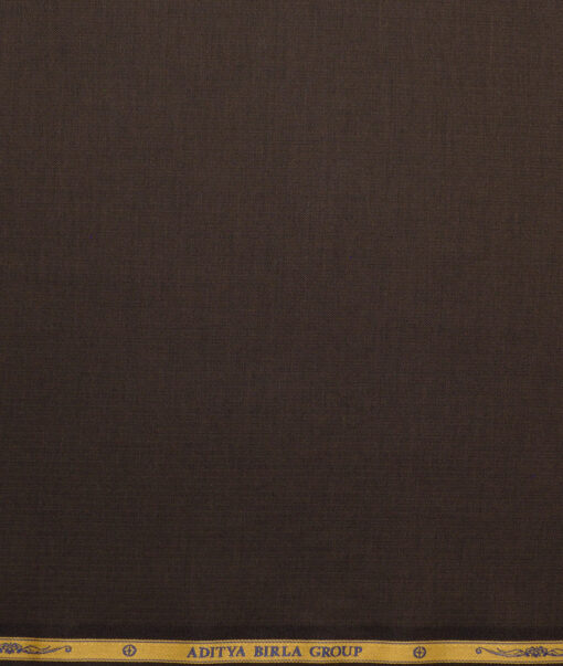 Soktas  Giza Cotton Striped Shirting Fabric (Dark Coffee Brown)