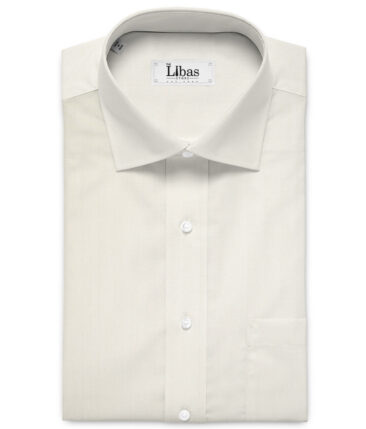 Soktas 2 Ply 100's Giza Cotton Striped Shirting Fabric (Cream)