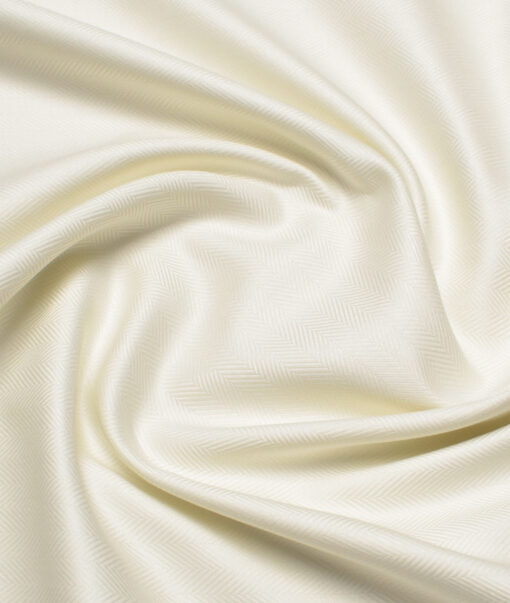 Soktas 2 Ply 100's Giza Cotton Striped Shirting Fabric (Cream)