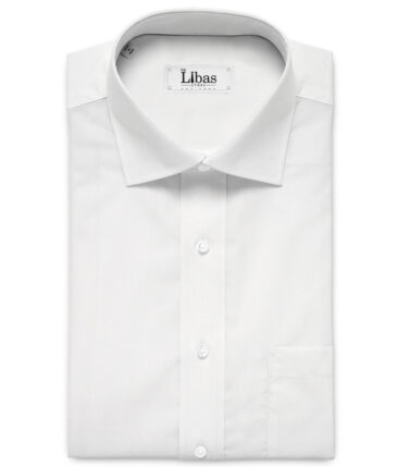 Soktas 2 Ply 120's Giza Cotton Solids Shirting Fabric (White)