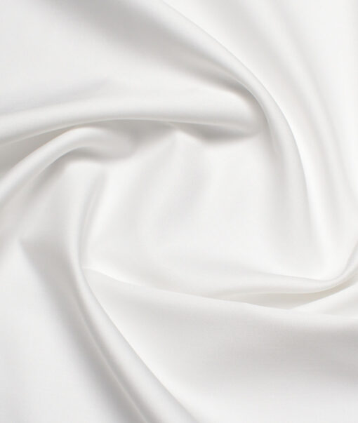 Soktas 2 Ply 120's Giza Cotton Solids Shirting Fabric (White)