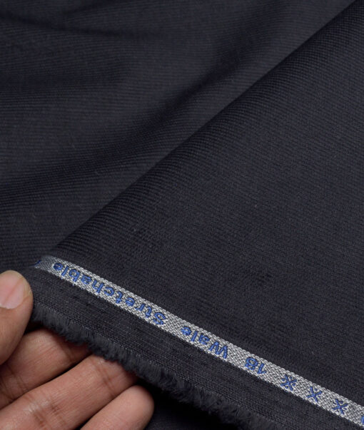 Arvind Tresca  Corduroy Cotton 18 Wales Stretchable Suiting Fabric (Dark Grey)