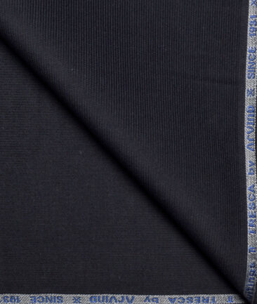 Arvind Tresca  Corduroy Cotton 18 Wales Stretchable Suiting Fabric (Dark Grey)