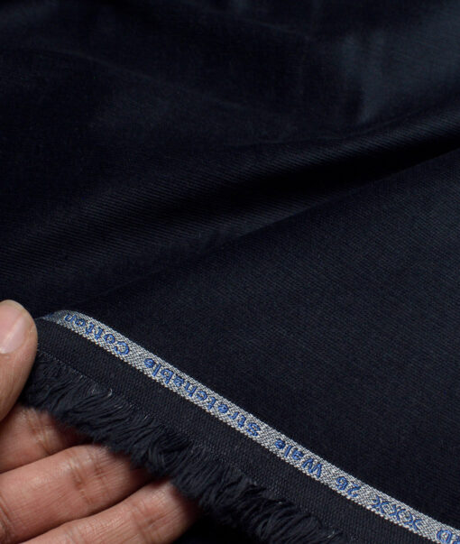 Arvind Tresca  Corduroy Cotton 26 Wales Stretchable Suiting Fabric (Dark Blue)