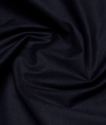 Arvind Tresca  Corduroy Cotton 18 Wales Stretchable Suiting Fabric (Dark Blue)