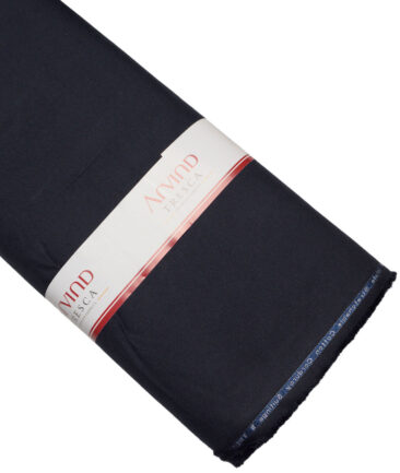 Arvind Tresca  Corduroy Cotton 18 Wales Stretchable Suiting Fabric (Dark Blue)