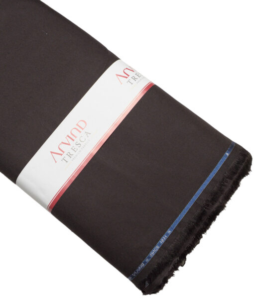 Arvind Tresca  Corduroy Cotton 26 Wales Stretchable Suiting Fabric (Dark Chocolate Brown)