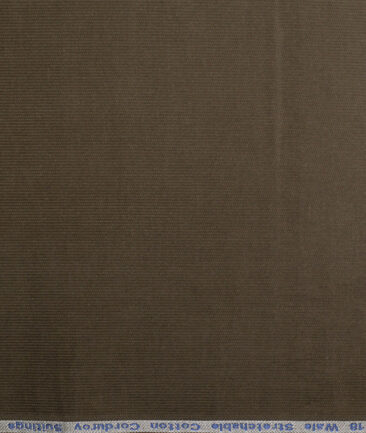 Arvind Tresca  Corduroy Cotton 18 Wales Stretchable Suiting Fabric (Dark Green)