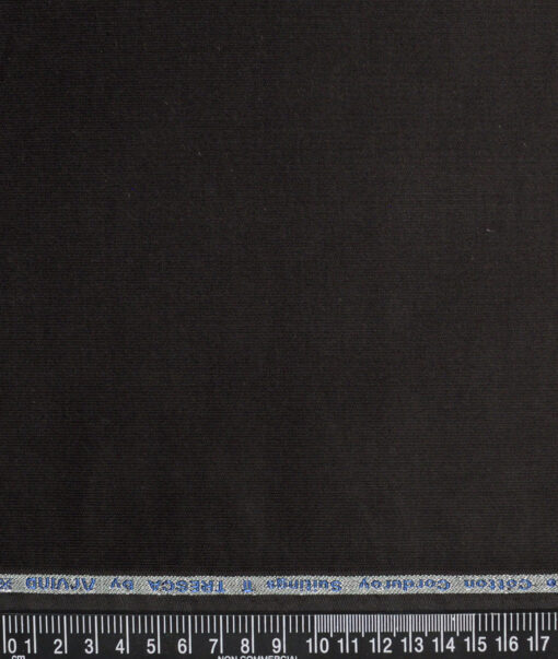 Arvind Tresca  Corduroy Cotton 26 Wales Stretchable Suiting Fabric (Dark Greyish Green)