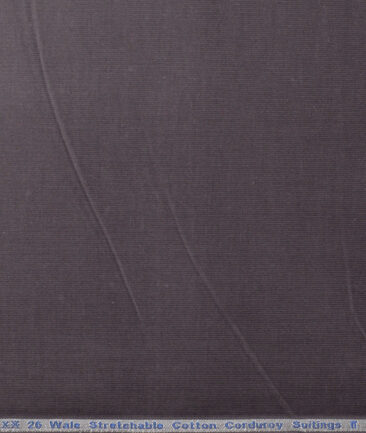 Arvind Tresca  Corduroy Cotton 26 Wales Stretchable Suiting Fabric (Grey)