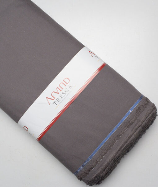 Arvind Tresca  Corduroy Cotton 26 Wales Stretchable Suiting Fabric (Grey)