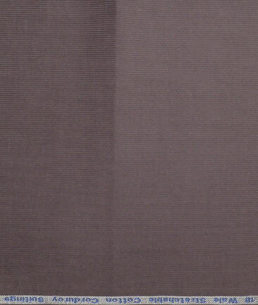 Arvind Tresca  Corduroy Cotton 18 Wales Stretchable Suiting Fabric (Light Grey)
