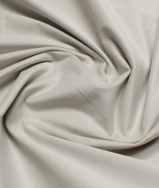 Arvind Tresca  Corduroy Cotton 26 Wales Stretchable Suiting Fabric (Light Pistachios Grey)