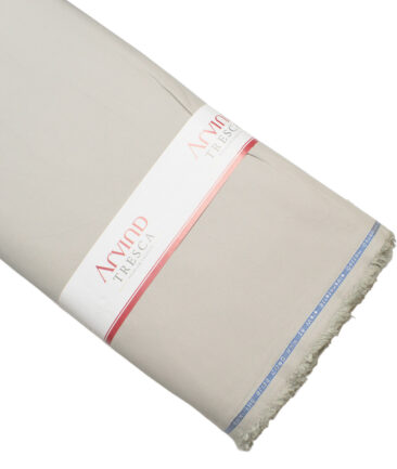 Arvind Tresca  Corduroy Cotton 26 Wales Stretchable Suiting Fabric (Light Pistachios Grey)