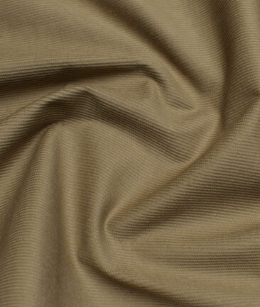Arvind Tresca  Corduroy Cotton 18 Wales Stretchable Suiting Fabric (Muesli Green)