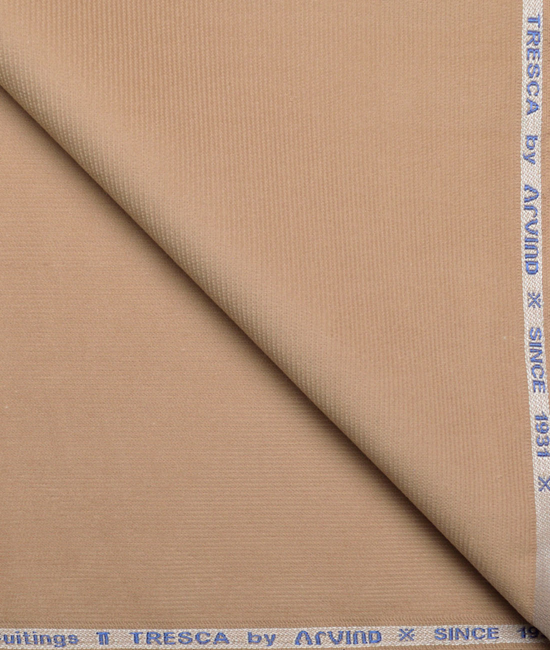 Arvind Tresca Corduroy Cotton 18 Wales Stretchable Suiting Fabric (Sand Beige) Arvind Tresca Corduroy Cotton 18 Wales Stretchable Suiting Fabric (Sand Beige)