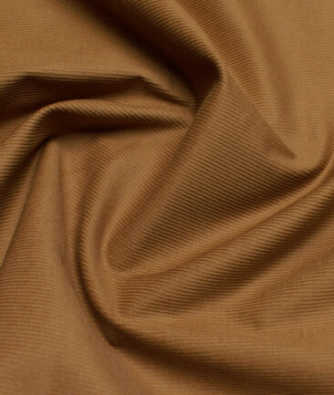 Arvind Tresca  Corduroy Cotton 18 Wales Stretchable Suiting Fabric (Tiger Orange)