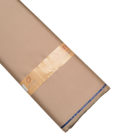 Arvind  Solids Premium Cotton Stretchable Trouser or Chinos Fabric (Brandy Beige)