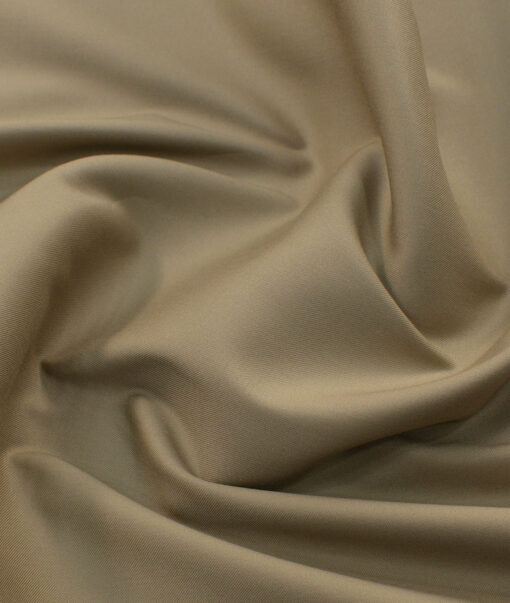 Arvind Tresca  Solids Wrinkle Resistant Premium Cotton Stretchable Trouser or Chinos Fabric (Brown) - Image 3